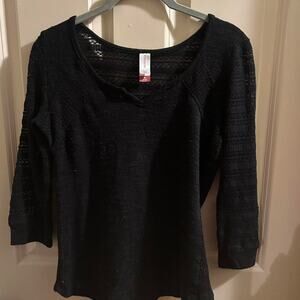 Black long sleeve lacey see